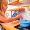 KidKraft Simply Stylish Wooden Play Kitchen Set with Lights, Choppable Food & Accessories
